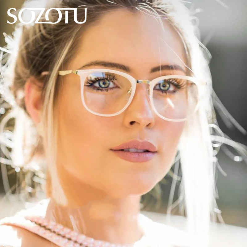 Оправа для очков SOZOTU женские компьютерные оптические очки по рецепту