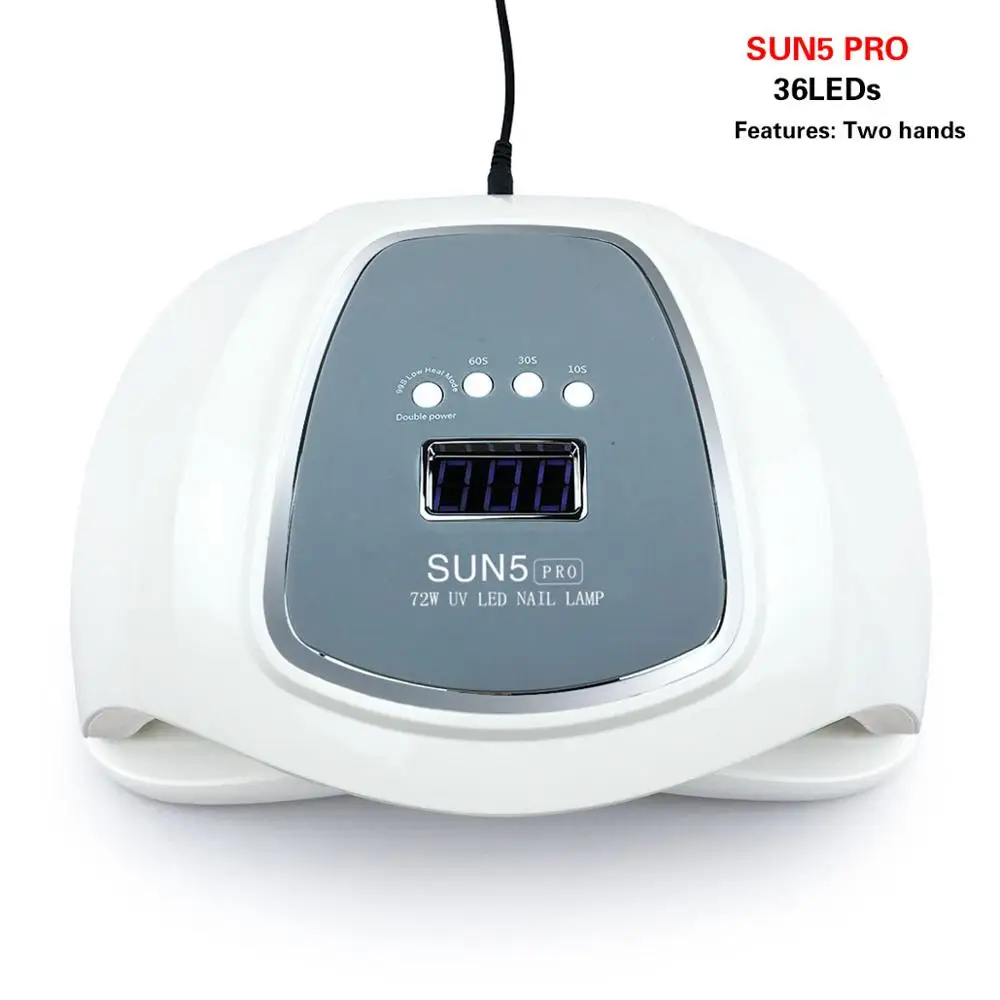 SUN5 PRO SUN5 PRO 72 Вт Сушилка для ногтей Светодиодный УФ-лампа SUNX 54 Вт маникюр ногтей лампы для отверждения светодиодный гель 100 V-240 V с автоматическим Сенсор ногтей Сушилки - Цвет: SUN5 PRO