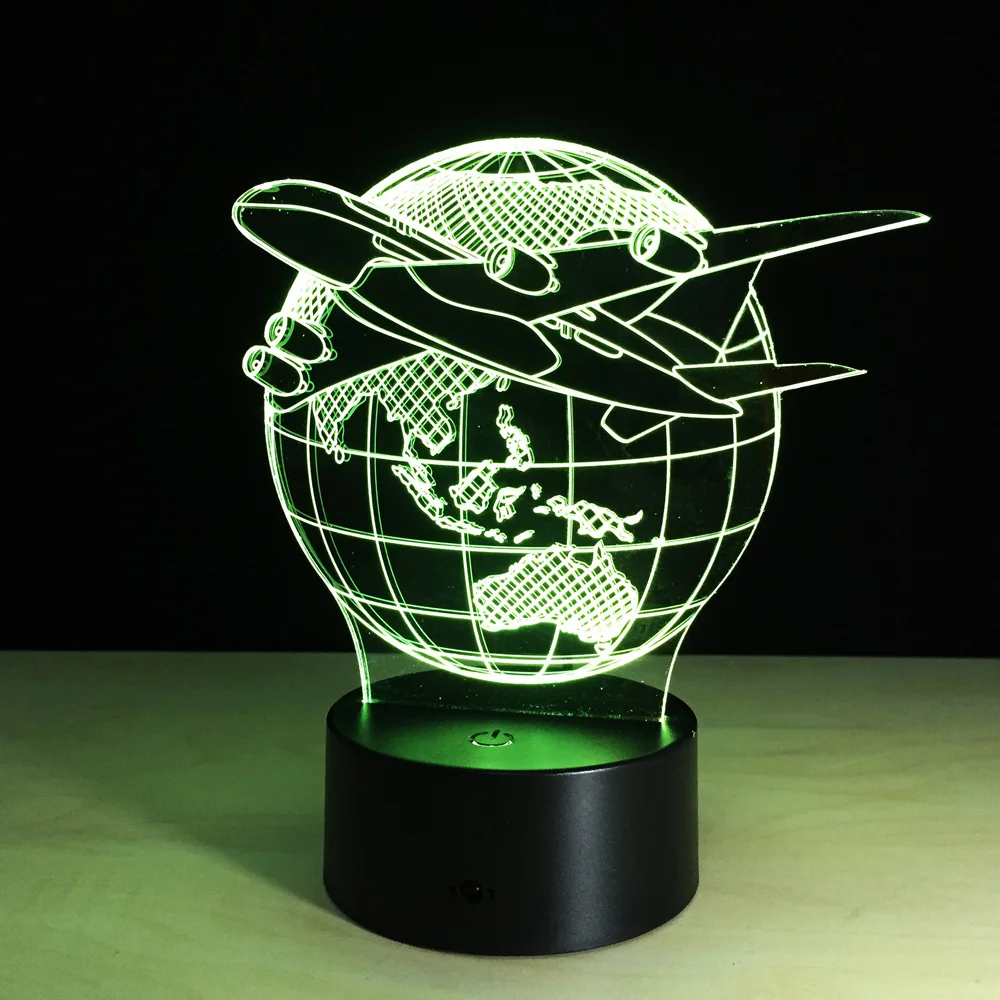 Светодиодный настенный 3d светильник с питанием от Usb лампа на батарейках для