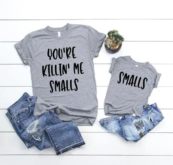 Футболка OKOUFEN You're Killing Me Smalls одинаковая Повседневная футболка с коротким