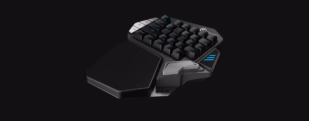 Игровая клавиатура GameSir Z1, клавиатура с одной рукой Cherry MX red/Механическая синяя ось/BattleDock, игровая мышь опционально