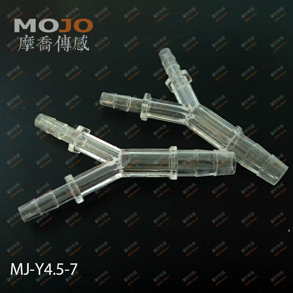 

2020 (1000pcs/Lots) MJ-Y4.5-7 GPPS hose joint Three way connectors 4.5mm to 7mm Y type pipe fitting