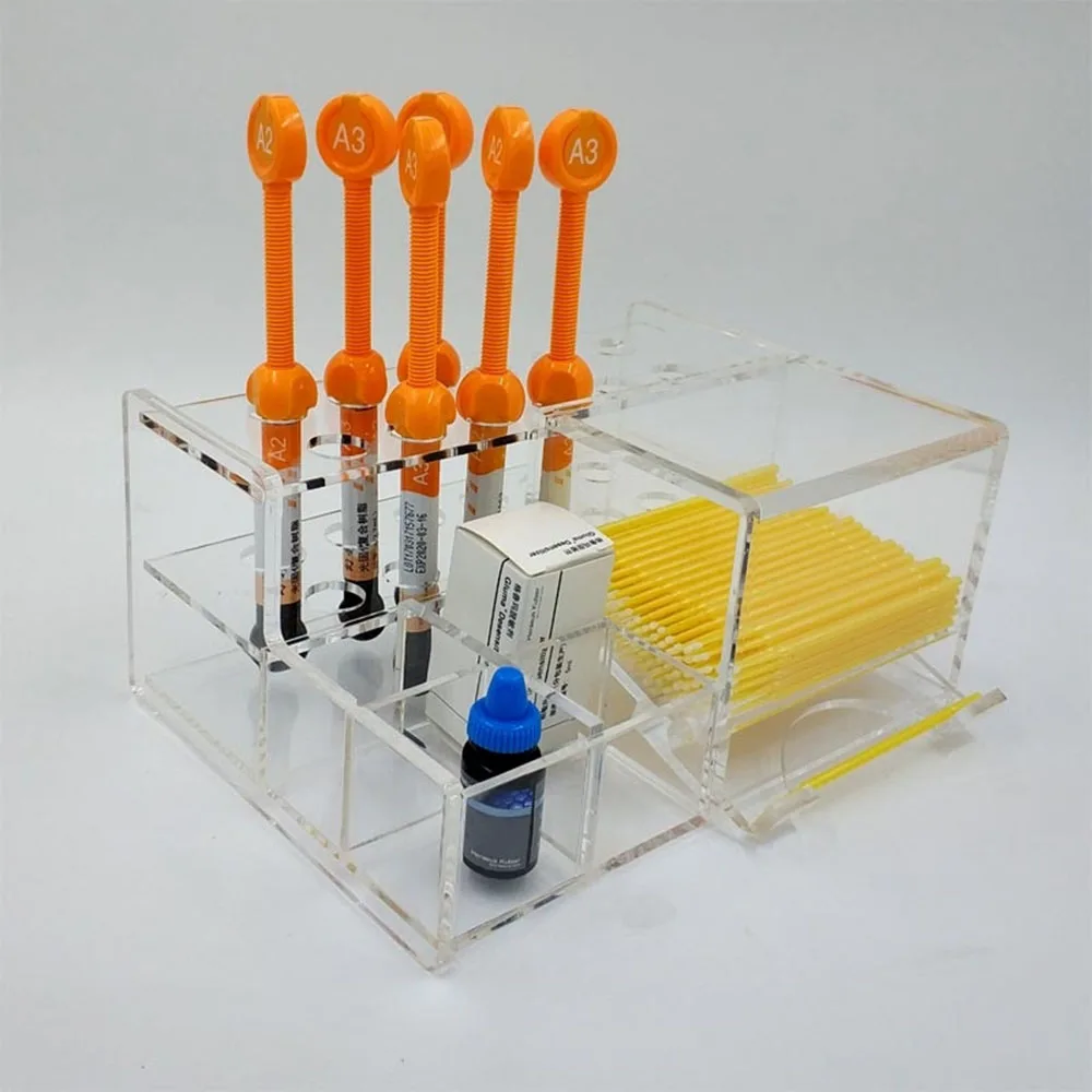 1 шт. стоматологический акриловый Органайзер держатель для смол Кисть нанесения