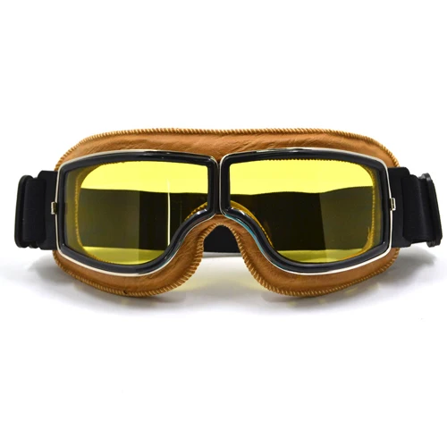 Ye frame yellow lens BJ moto cross Goggles moto Bike очки ATV Lunette moto rcycle очки gafas goggles moto cross с сумкой скидка 21 - Цвет: Ye frame yellow lens