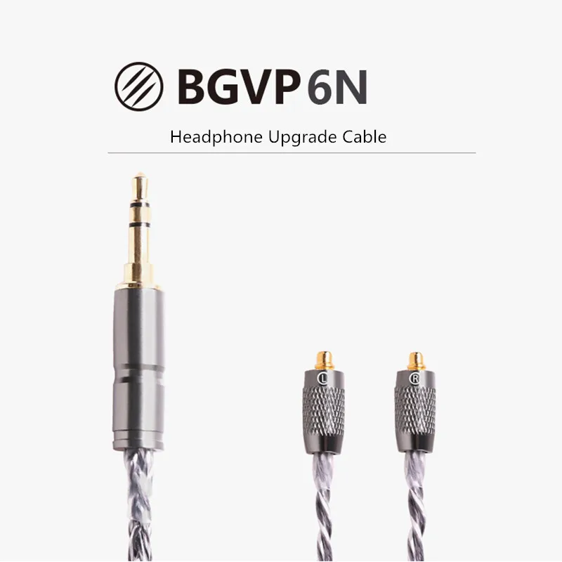 BGVP наушники кабель 6N 400 core ручная работа с украшением в виде кристаллов посеребренные ювелирные изделия 8 core Наушники Hi-Fi Обновление кабель диметилглицын ПМ DM6 DM7 T2