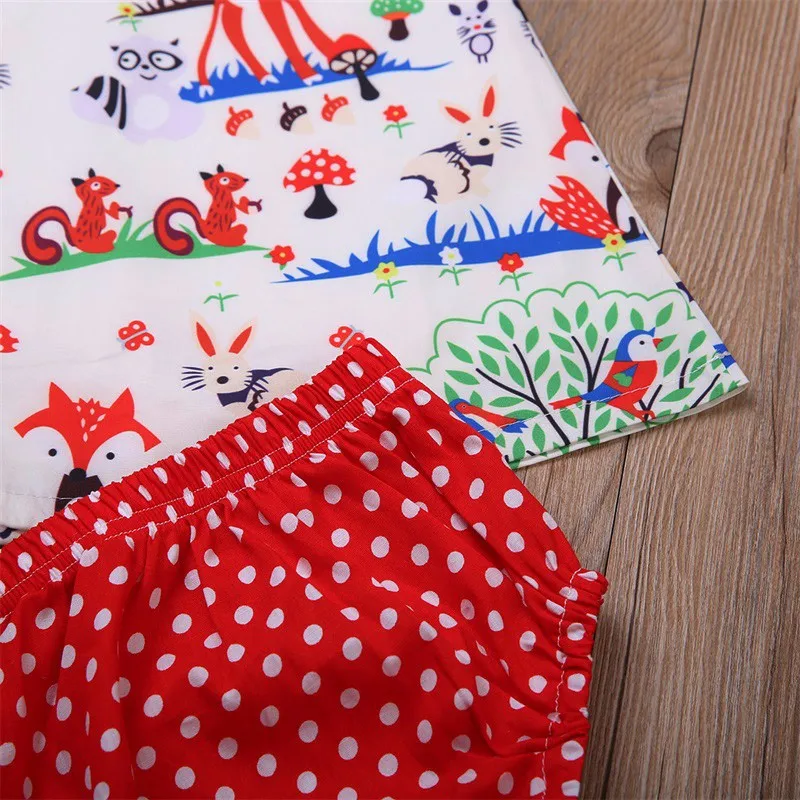 3 шт. летний топ с принтом животных шорты и повязка на голову|baby girl clothes|baby girlkids baby |