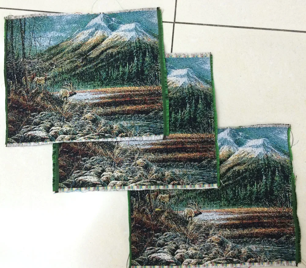 Горячая Распродажа настенные Гобеленовые ковры олень рядом с речным банком для