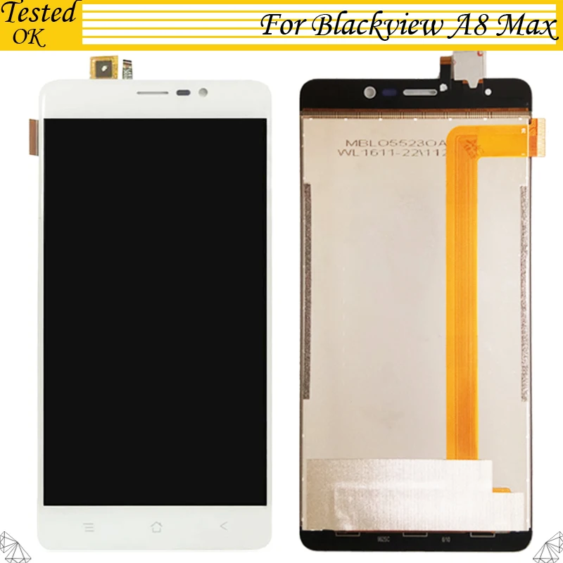 100% протестированный черный/белый для Blackview A8 Max ЖК дисплей + сенсорный экран