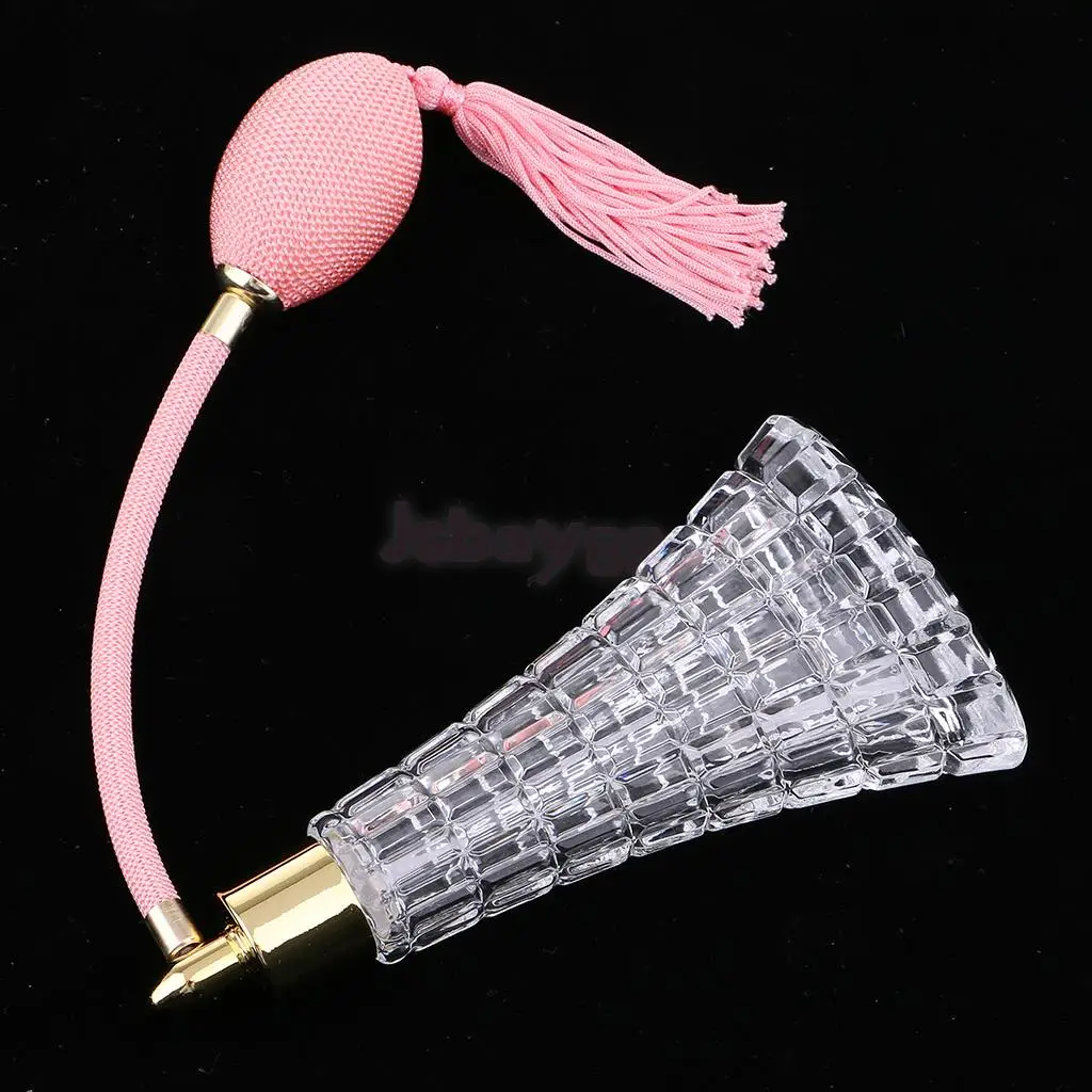 Прозрачный элегантный стеклянный пустой многоразовый флакон духов с