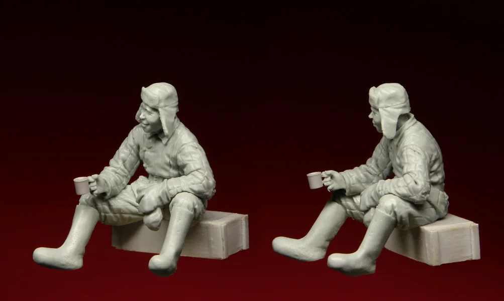 1/35 строительный комплект 132 русский солдат одна фигурка несобранный