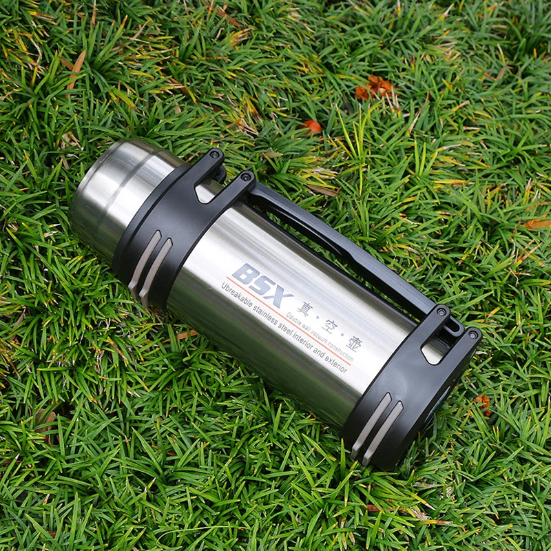 

YiHAO 1200ml 1600ml 1800ml 2000ml High Quality 304 stainless steel high vacuum travel pot strap vacuum flask Out Travel Cups