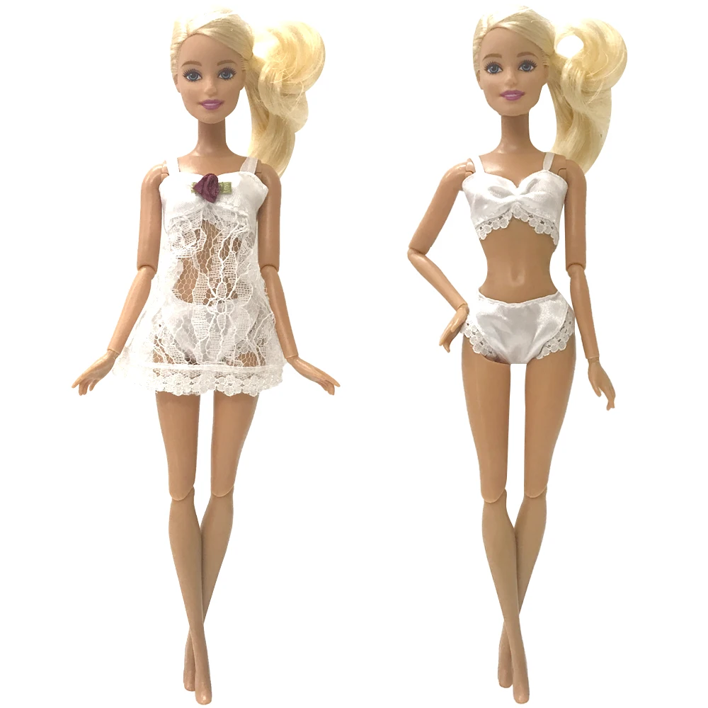 NK один комплект кукольная одежда Пижама + нижнее белье бюстгальтер сексуальное