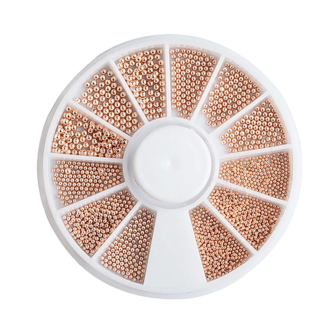 Ноготь маникюрный разные размеры художественная Икра металлическая розовая