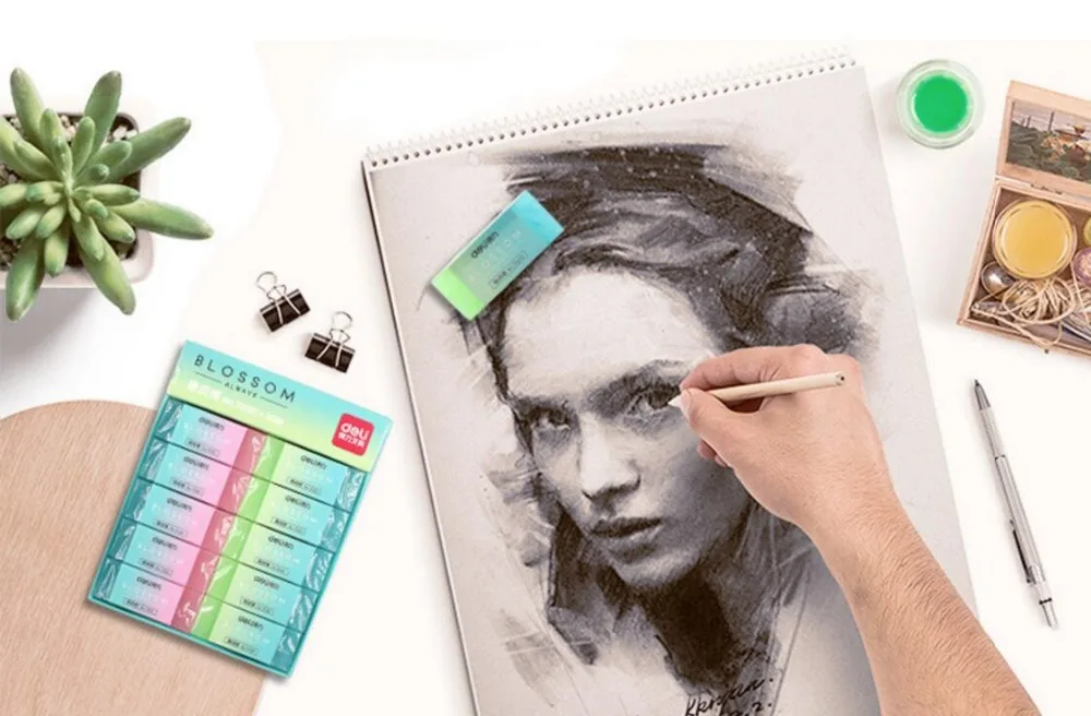 36 шт./компл. ластики ярких цветов для школьных принадлежностей съемный резиновый