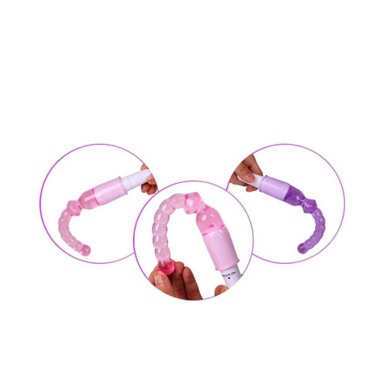 Вибратор Quyue с Желейными бусинами анальная пробка для женщин массажер точки G