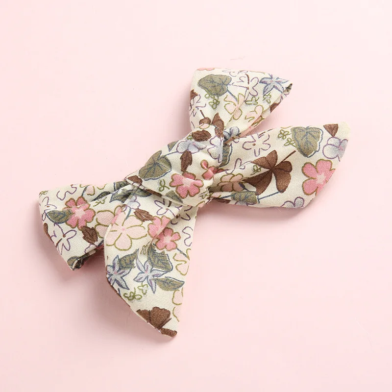 Floral 04 with Clip Весенне-летние заколки для волос или повязки на голову, украшенные цветами и бантом, Школьный бант для волос для девочек, заколки для девочек, аксессуары для волос, реквизит для фотосессии - Цвет: Floral 04 with Clip