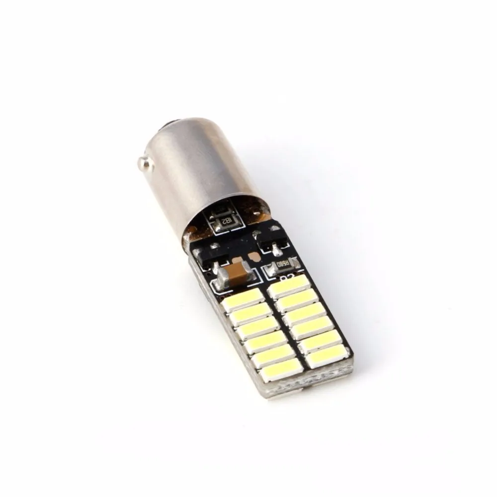4 ампулы BA9S T4W 24 светодиода 4014 SMD blanc effet 6000k анти-ошибка ODB 12V | Автомобили и мотоциклы