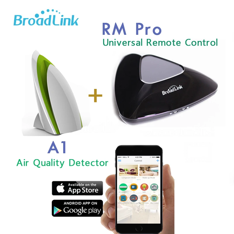 Broadlink RM Pro RM2 Управление с Android и IOS + A1 Воздухоочистители умный воздуха quatily