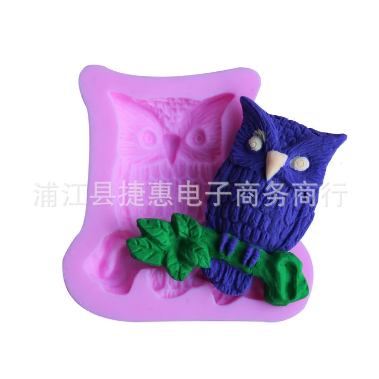 Сова Двойная силиконовая форма для сахарных изделий Жидкая ls мыла кухонные