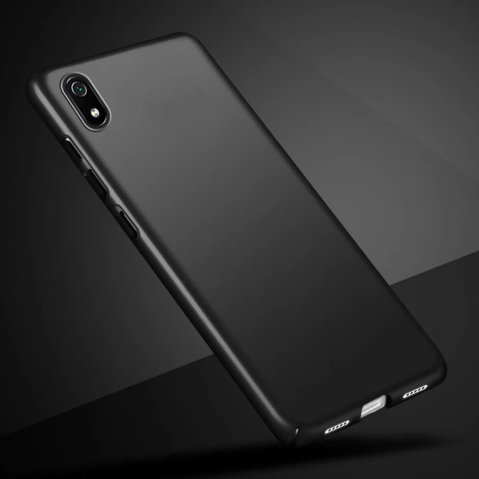 Black For Xiaomi Redmi 7A Case Luxury Matte Hard PC Phone Case Bumper on For Xiaomi Redmi 7A 7 A Back Cover For Xiaomi Redmi 7A Fundas - Цвет: Black