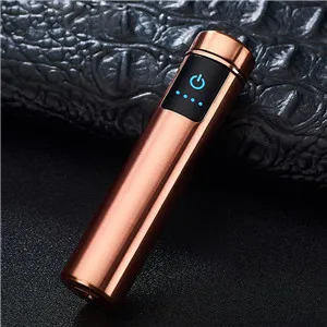 Более сильная двойная дуга Электронная usb зажигалка ветрозащитный негорящий перезаряжаемый прикуриватель без газовой зажигалки гаджеты мужские подарки - Цвет: Черный