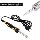 Сварочные аксессуары, Электрический паяльник 220 В, ручка для сжигания древесины, набор электрического паяльника с европейской вилкой