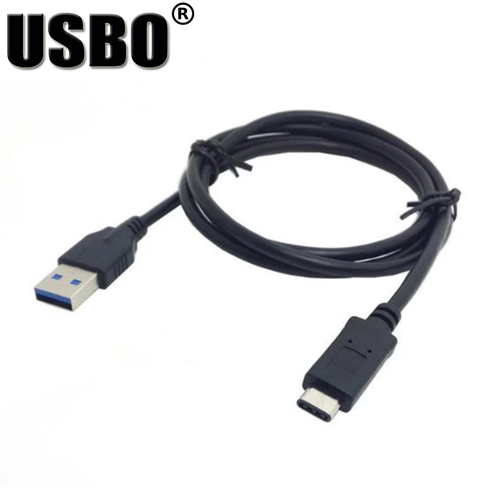 Высокое качество белые черные 0 3 м 1 2 USB3.1 линия передачи данных Тип C male к usb-вилке