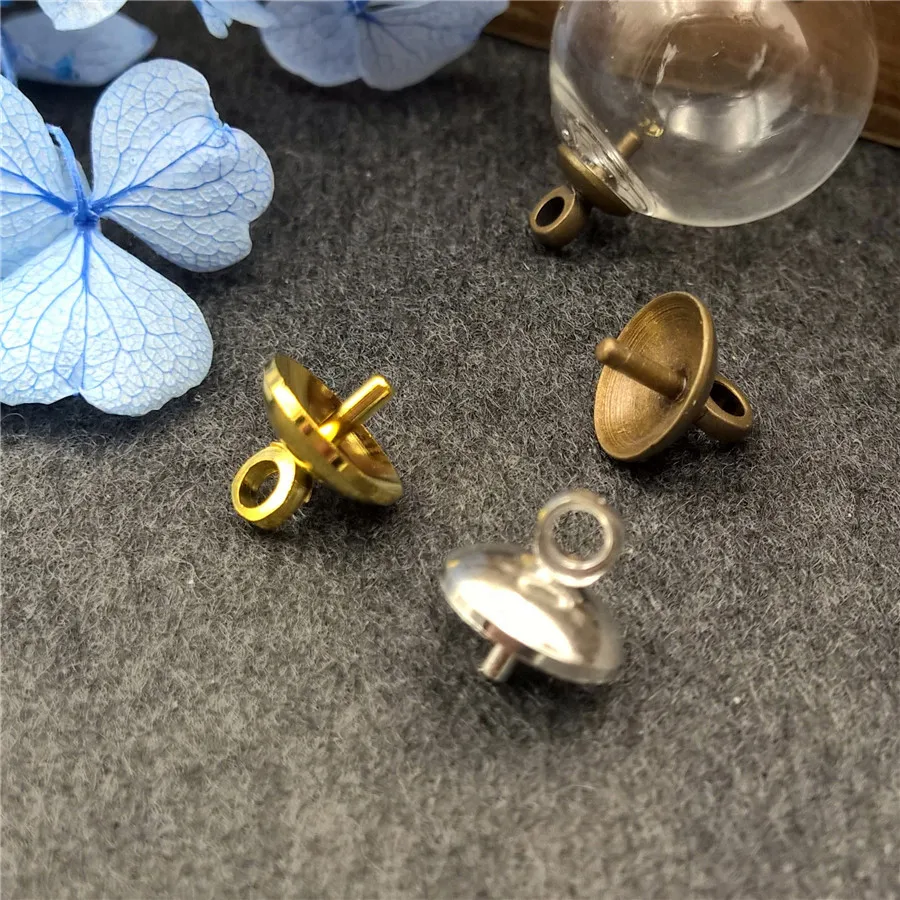 Шапочка с подвеской для бусин соединитель бижутерии фурнитура рукоделия сделай