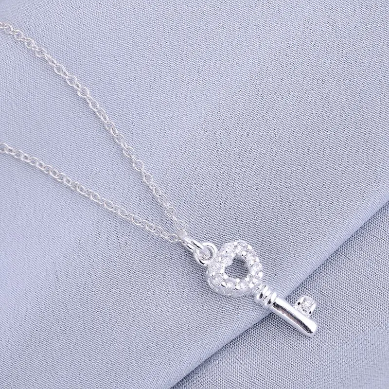 Серебряное ожерелье Посеребренная Подвеска модные ювелирные изделия