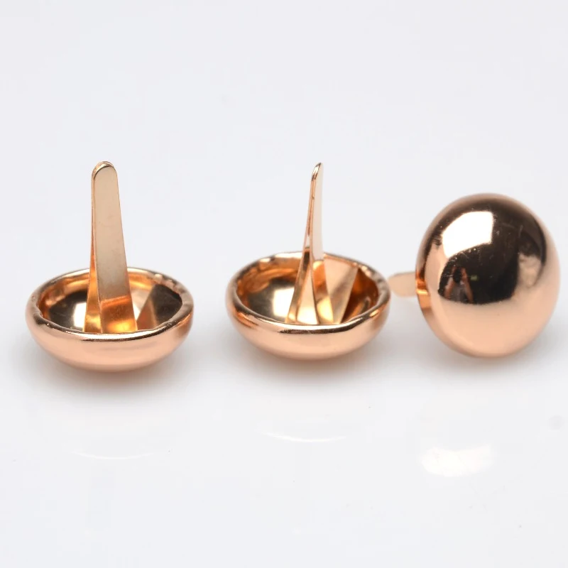 18mm Gold Round Dome Purse Feet Rivets Studs