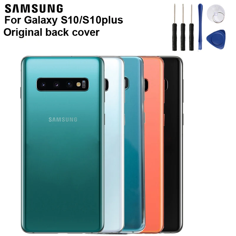 Samsung оригинальный телефон задняя батарея Дверь для S10 X SM G9730 Plus G9750 Корпус крышка