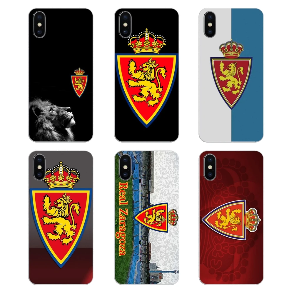 Real Zaragoza FC team Soccer logo Silicone Phone Shell Cover For LG G7 Q6 Q7 Q8 Q9 V30 X Power 2 3 OnePlus 3T 5T 6T |