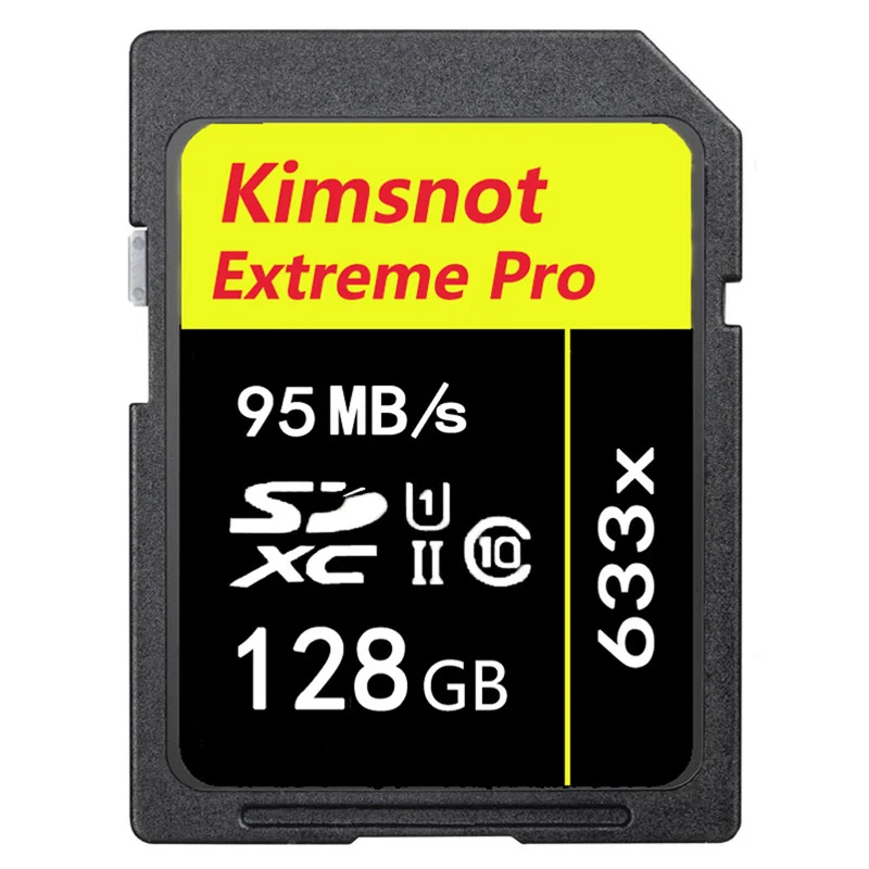 Карта памяти SD с реальной емкостью класс 10 128 ГБ SDXC SDHC 16 32 64 256 карта 633x для