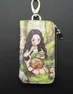 Хит, модная женская ключница, держатель для ключей, кожа, мужские кошельки для автомобильных ключей, мультяшный чехол для ключей, милая дамская сумка для ключей - Цвет: 6