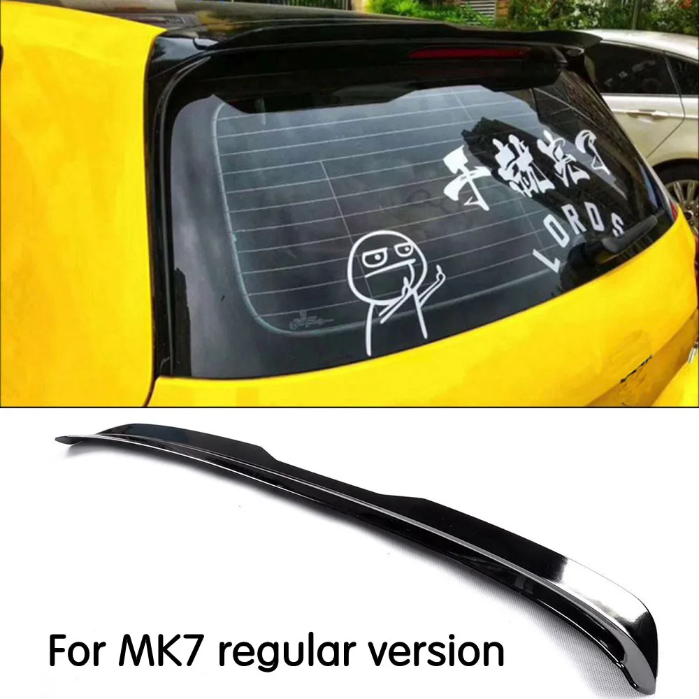 for Volkswagen GOLF MK7 MK7.5 spoiler 2014-2019 7 GOIF 7.5 high quality glossy black painted material car rear wing | Автомобили и