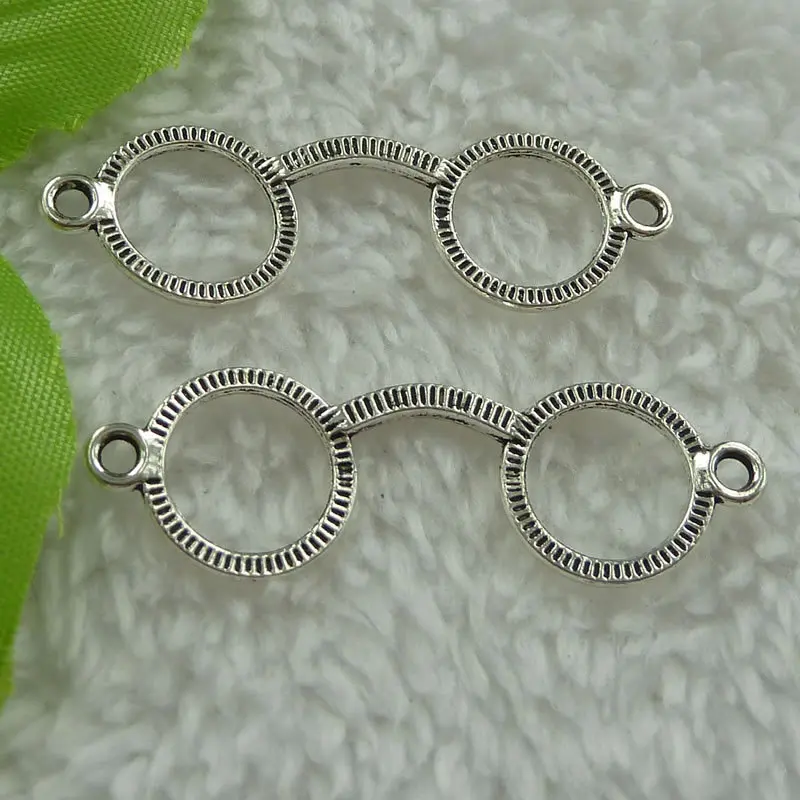 160 штук античные серебряные разъемы для очков 47x15 мм #2769|silver connectors|antique silverconnector silver