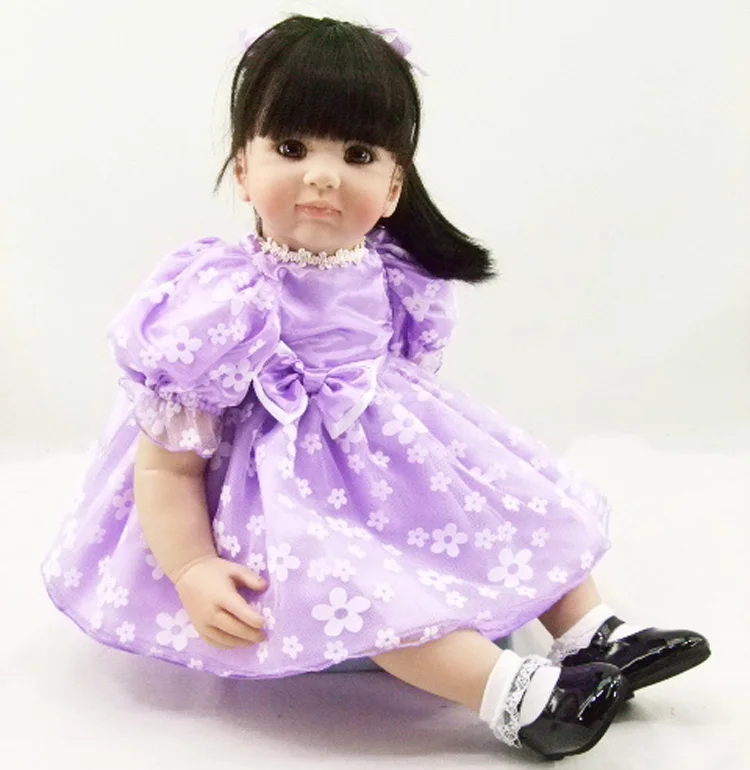Мягкая Реалистичная кукла младенец DOLLMAI 59 см 3/4 силиконовая игрушки для девочек