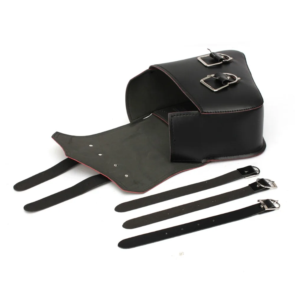 3 ШТ. ПЕРЕДНЯЯ ЧЕРНЫЙ МОТОЦИКЛ СУМКИ МЕШОК ИНСТРУМЕНТА КОЖА ДЛЯ HARLEY DAVIDSON|tool bag