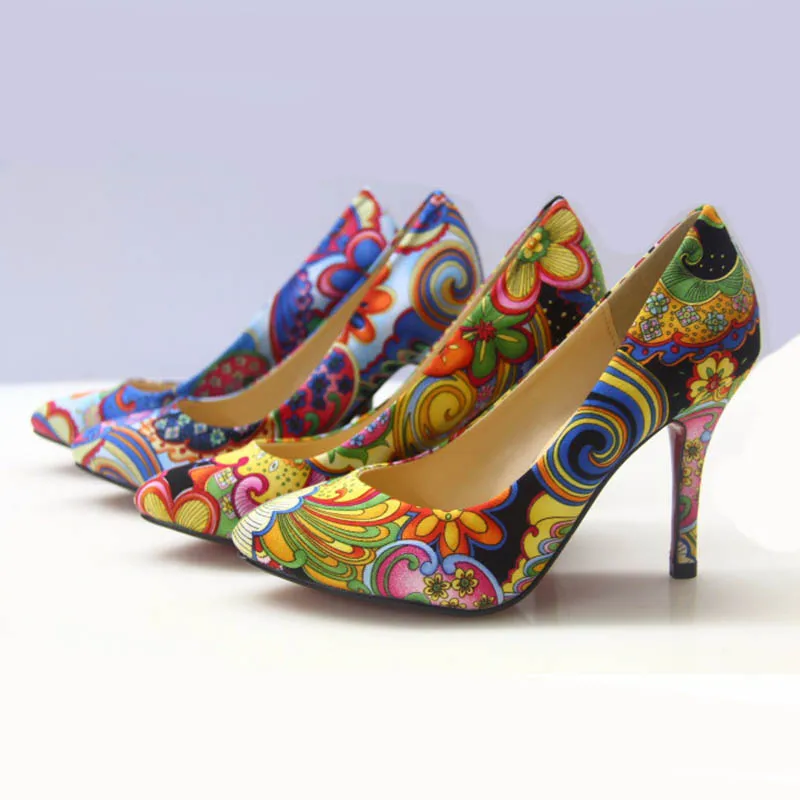 Новинка Женские туфли с закрытым носком на высоком каблуке Тонкие острым и