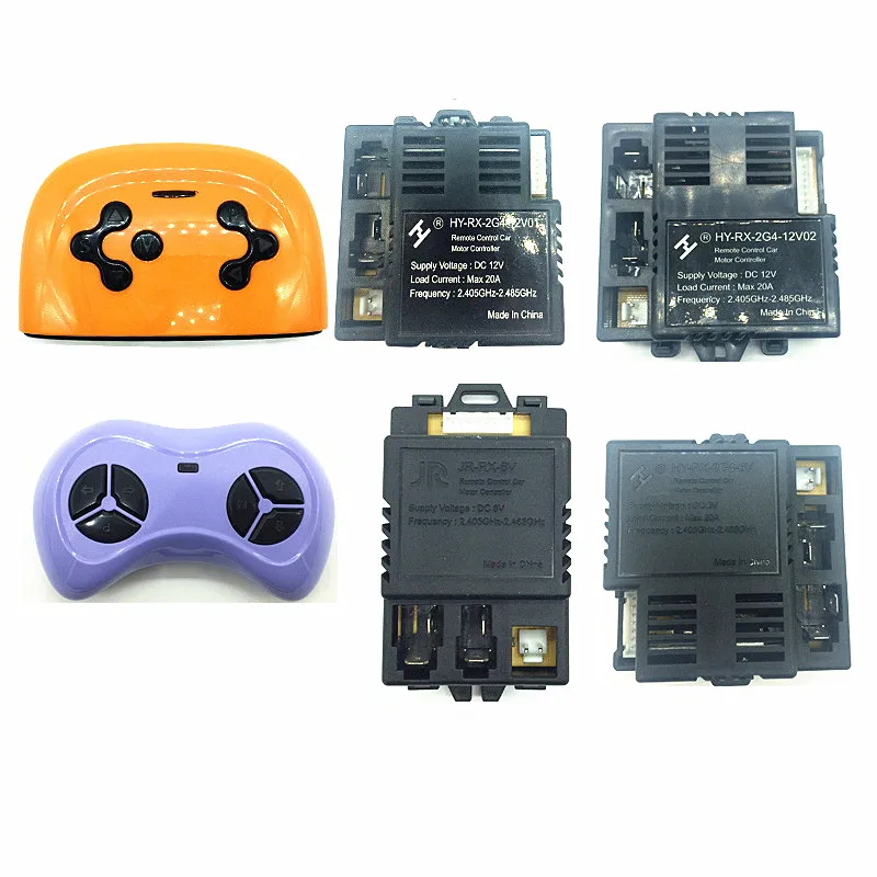 

JR-RX-6V Children's electric car bluetooth remote control and receiver, smooth start controller HY-RX-2G4-6V HY-RX-2G4-12V02