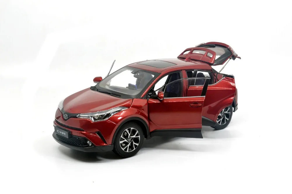 Масштаб 1:18 Toyota C HR CHR 2019 красная статическая имитация литая миниатюрная