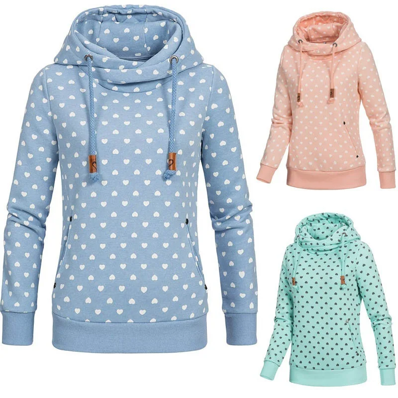 Осенне-зимняя женская флисовая толстовка с принтом большого размера S-5XL