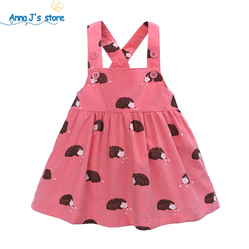 Kids Tales girls dress 2019 summer baby girl clothes cartoon print backless sundress animal sleeveless dresses Qz-633 | Детская одежда