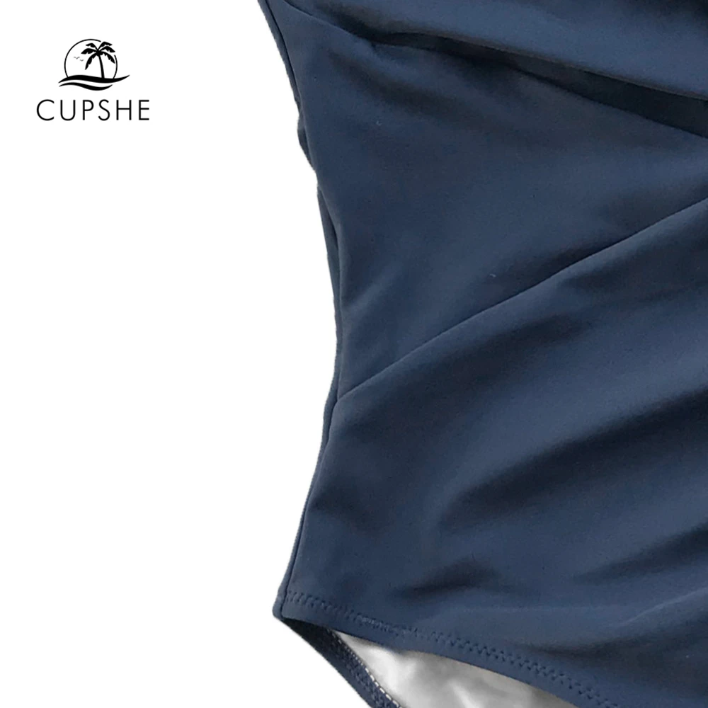 Купальник CUPSHE Женский однотонный с треугольным вырезом глубоким u-образной