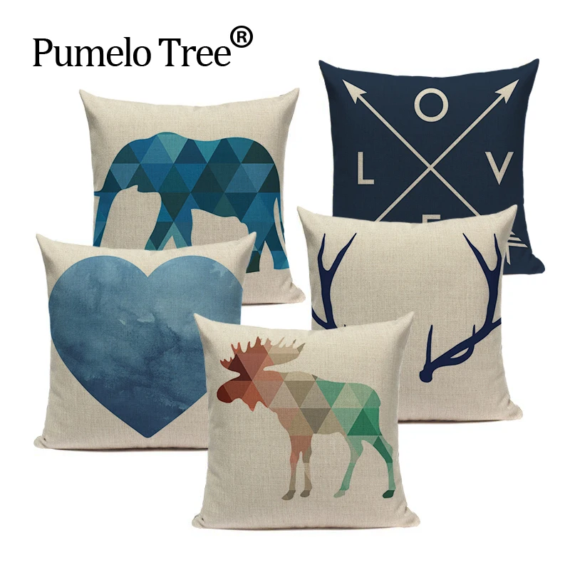 Наволочка в виде животного 45 х45 см|cushion cover|home decorative pillows caselinen pillow cover |