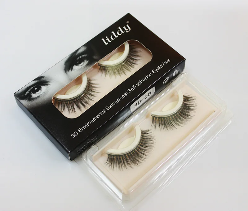 New Reusable Self-Adhesive Natural Curly Eyelashes Self Adhesive Eye lashes Make up 3D False Extension drop shipping | Красота и