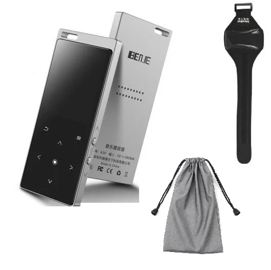 Silver With Armband Bluetooth MP3 плеер BENJIE M3 музыкальный плеер запись FM TF Встроенный динамик ремешок отверстие спортивная повязка водонепроницаемый чехол - Цвет: Silver With Armband