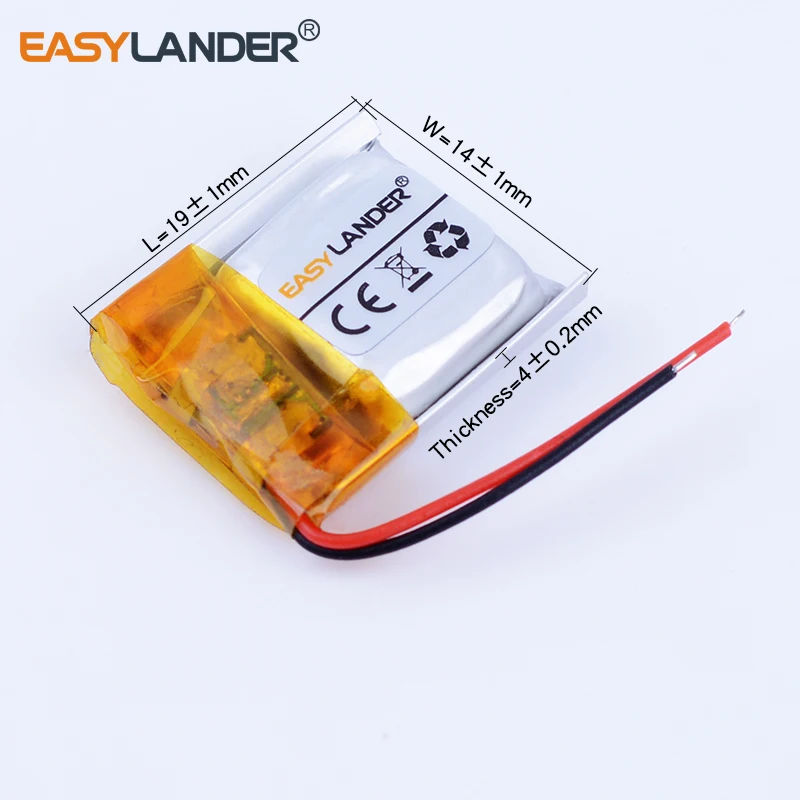 401419 3 7 V 100mAh литий полимерный ионный аккумулятор для bluetooth гарнитуры mp3 /mp5 браслет