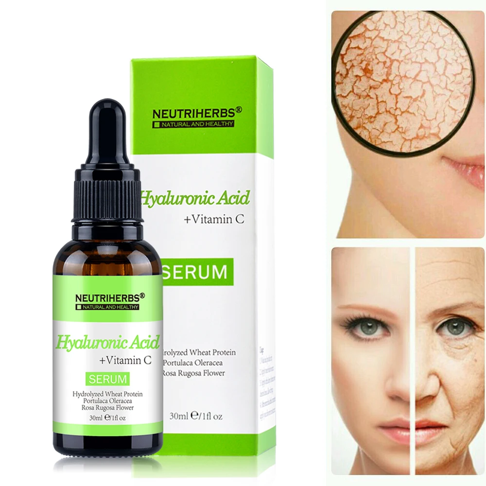 

Neutriherbs Hyaluronic Acid Serum Ultimate Hydrating Serum Wrinkle Filler and Natural Intense Moisture Anti Wrinkle Serum