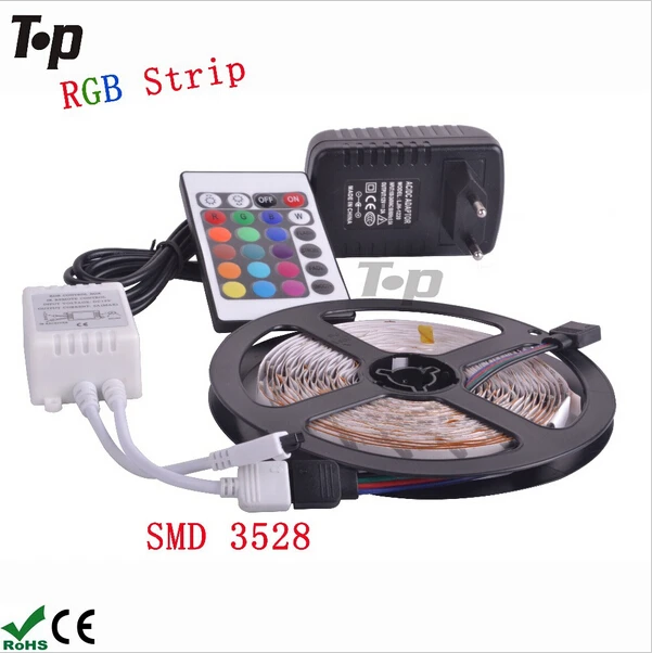 RGB Светодиодная лента 2835 3528 SMD гибкая светодиодная 60 светодиодов/м 5 м 12 В